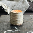 burning ceramic candle pot