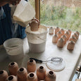 potter making ceramic reed diffusers