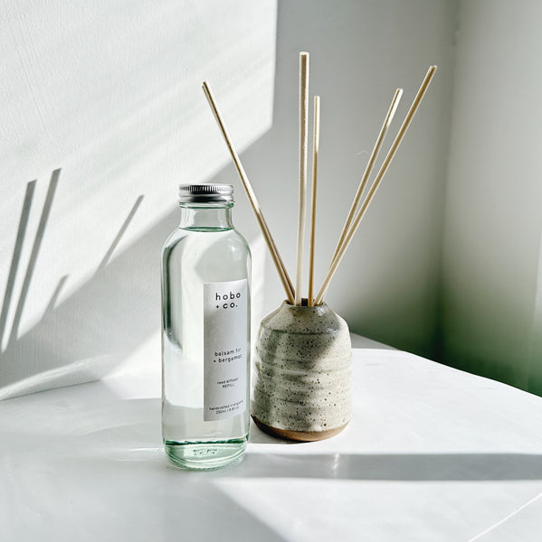 ceramic reed diffuser and refill bottle