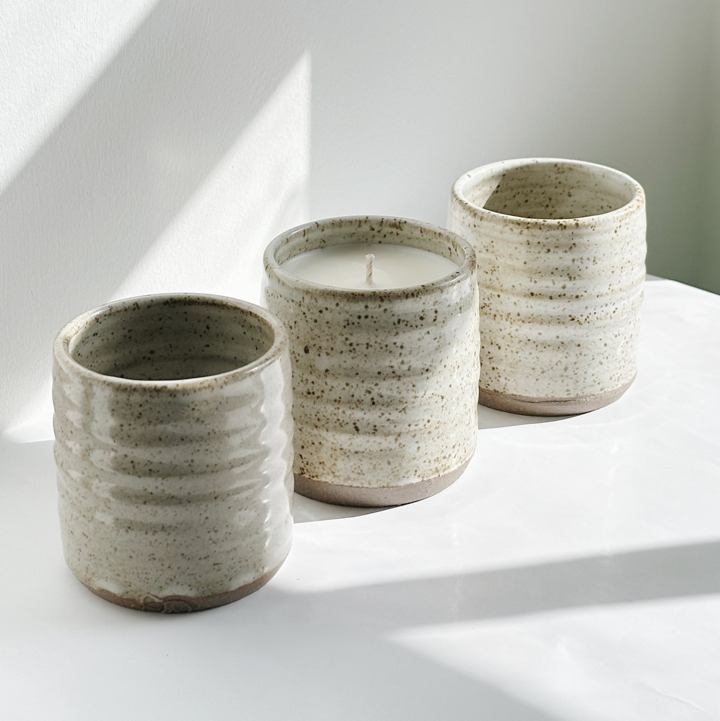 ceramic candle pots